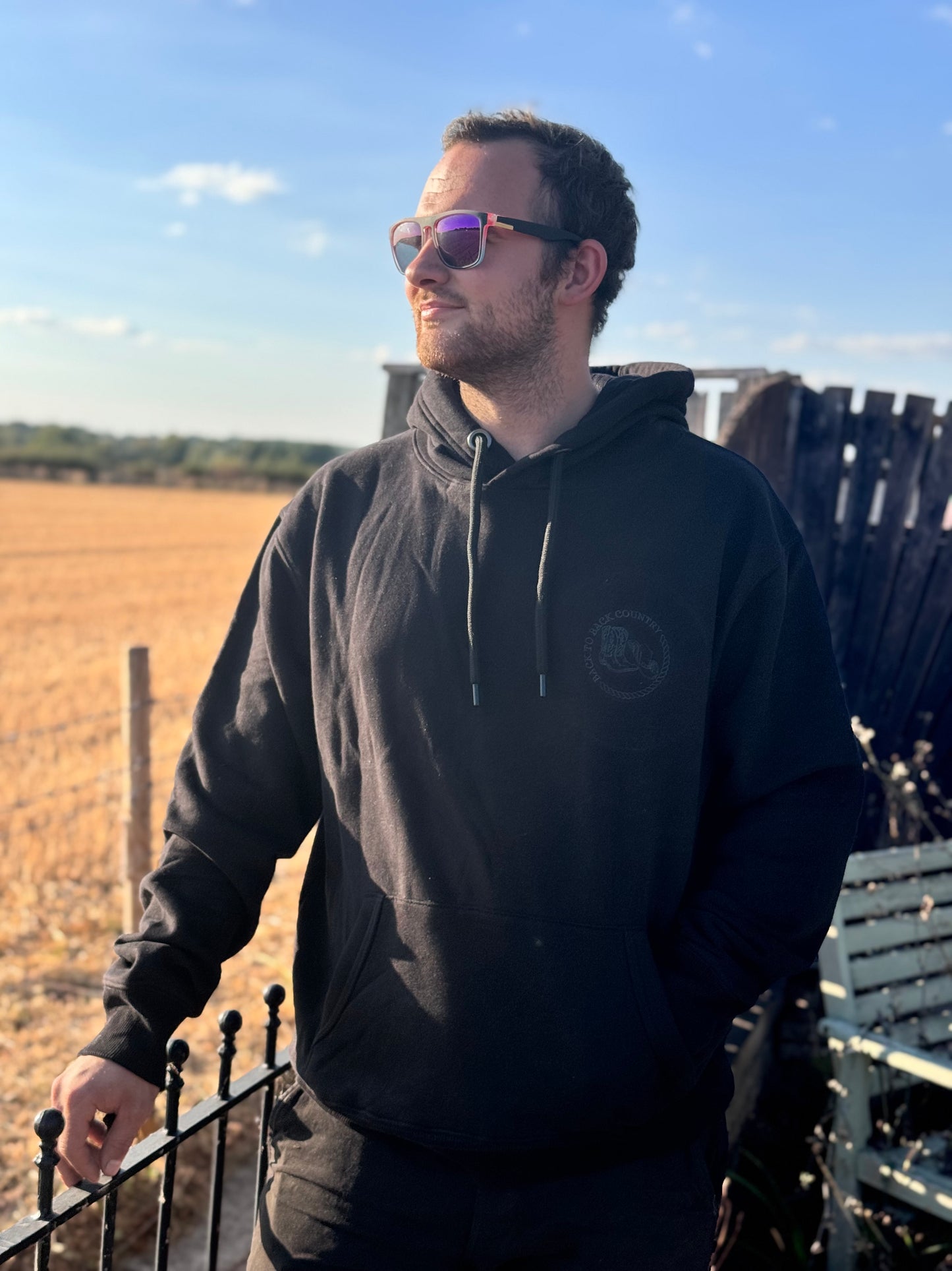 BTBC Black With Dark Grey Stitching embroidered