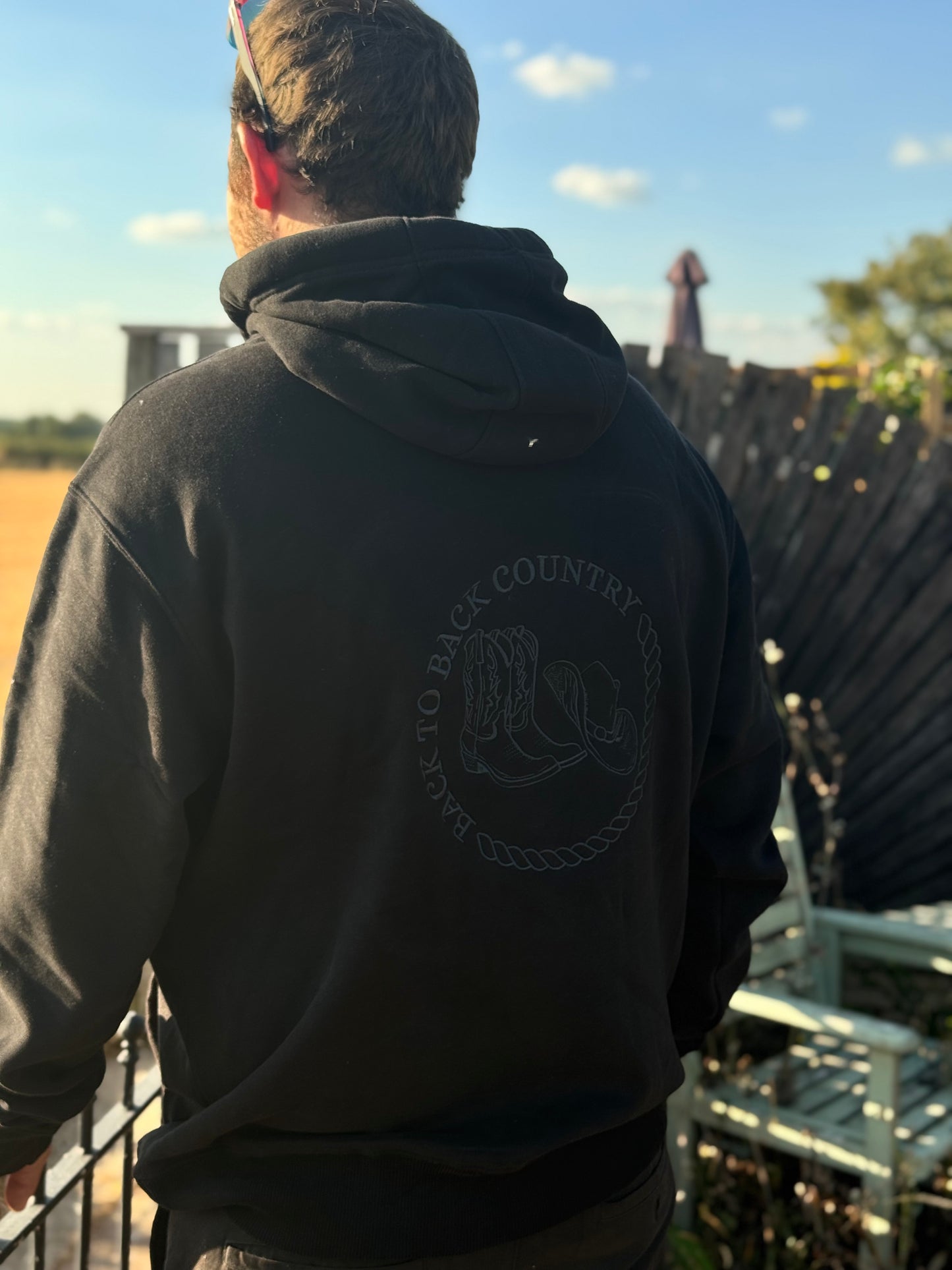 BTBC Black With Dark Grey Stitching embroidered