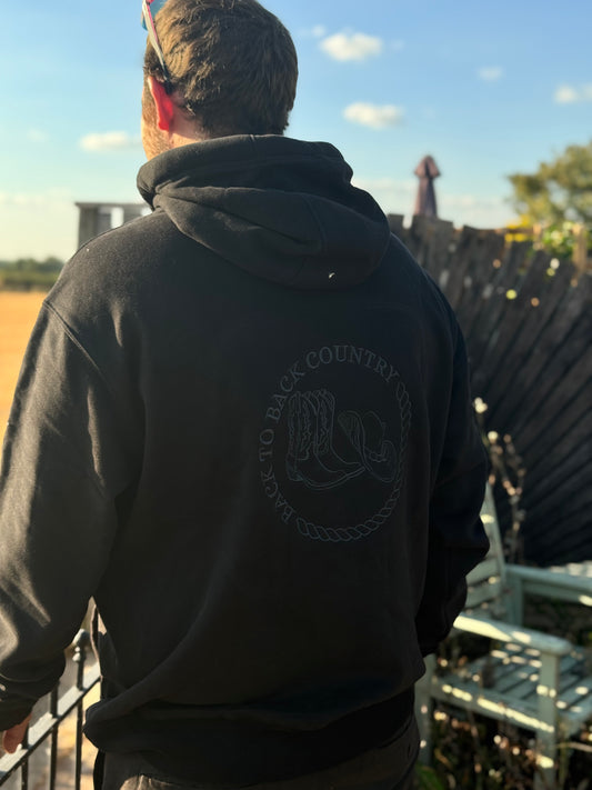BTBC Black With Dark Grey Stitching embroidered